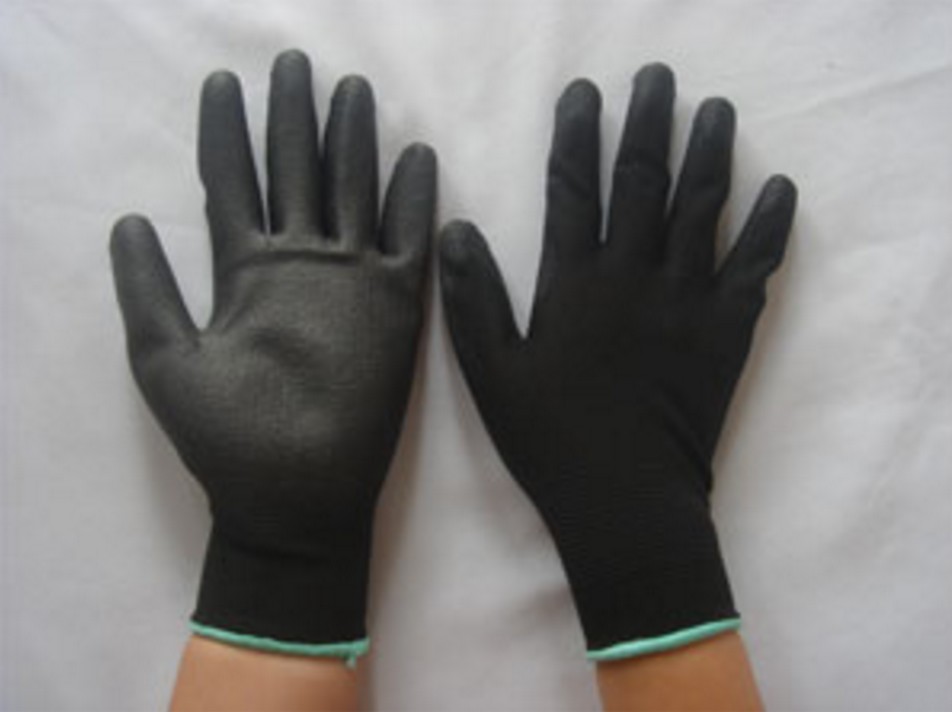 ถุงมือ Black PU palm Fit Gloves 20310