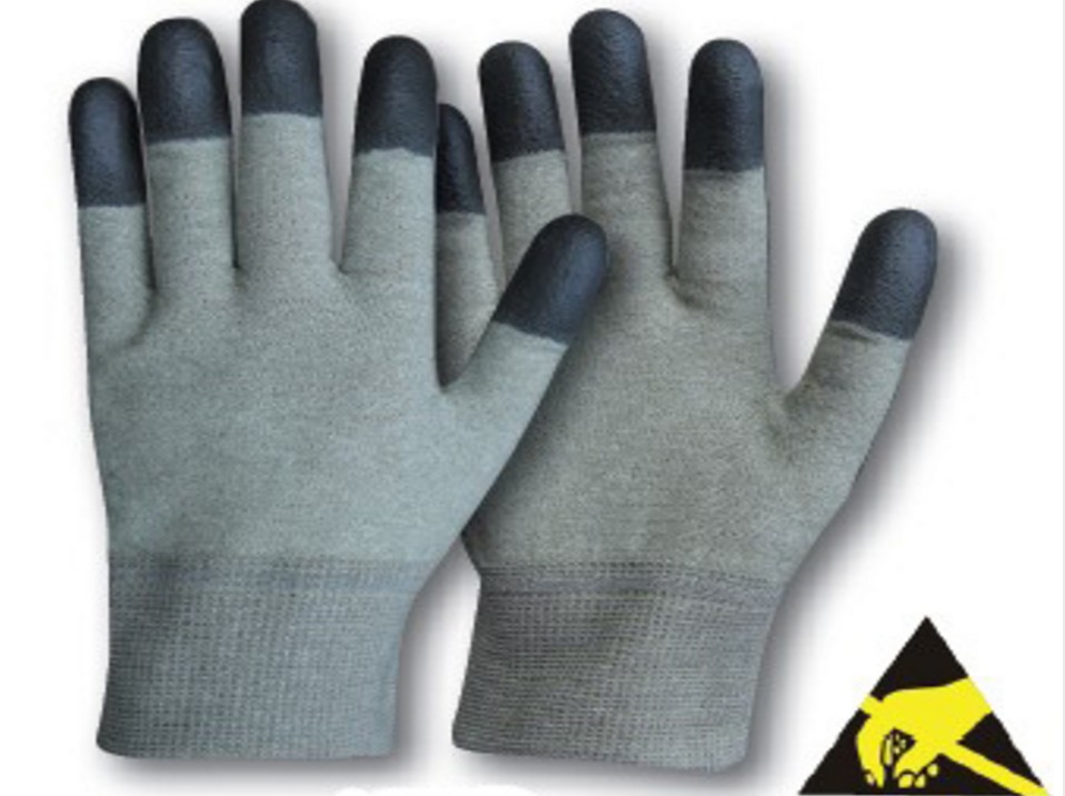 ถุงมือ ESD Copper Fiber Top Fit Gloves 20403 (Black PU)