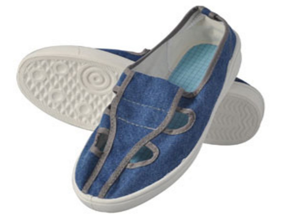 รองเท้าป้องกันไฟฟ้าสถิต ESD Blue jeans Butterfly Shoes 6028