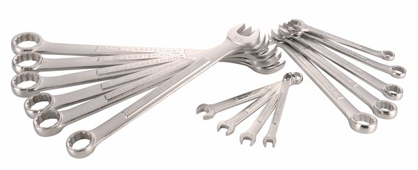 15 PC. SAE COMBINATION WRENCH SET